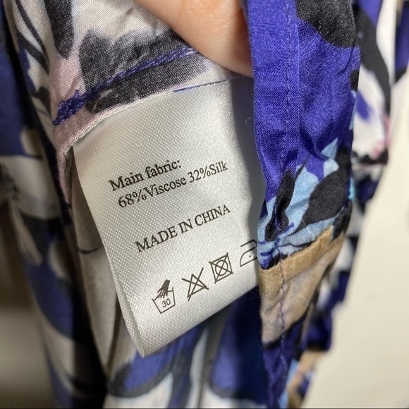 MUNTHE Hilda ruffled floral-print satin silk blend wrap dress - Picture 9 of 13